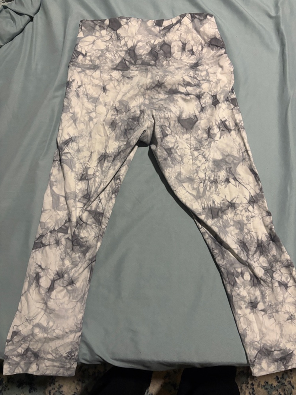 Tie-Dye High-Waist Leggings lululemon  in White & Gray